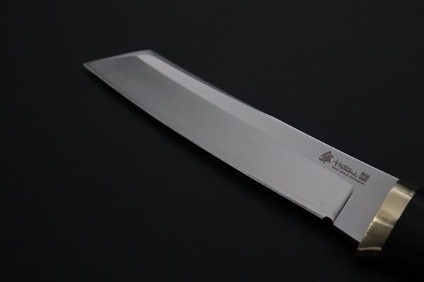 Hattori 傘 SAN Limited Edition SAN-151 "Hattori Natures Edition" Custom Classic Tanto (Custom African Ebony & Walnut Combination Wood Handle) - japaneseknifedirect.mom