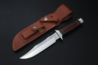 Hattori 傘 SAN Limited Edition SAN-155 S.O.G. Bowie Knife, “Hattori Natures Edition, "Only One Made") - japaneseknifedirect.mom