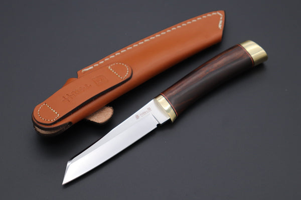 Hattori 傘 SAN Limited Edition  SAN-65-10 Classic Tanto (Desert Ironwood Handle)
