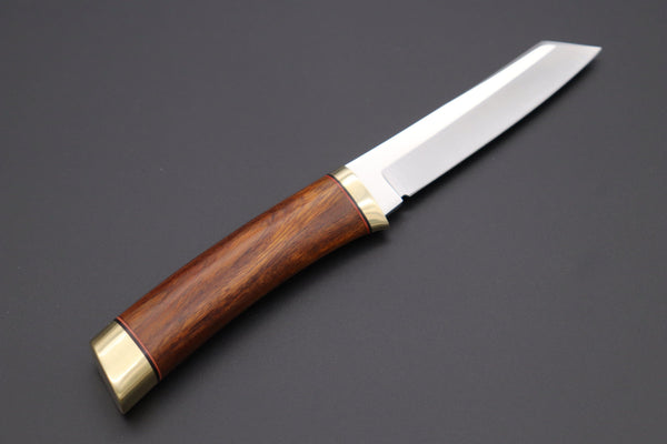 Hattori 傘 SAN Limited Edition  SAN-65-5 Classic Tanto (Desert Ironwood Handle) - japaneseknifedirect.mom