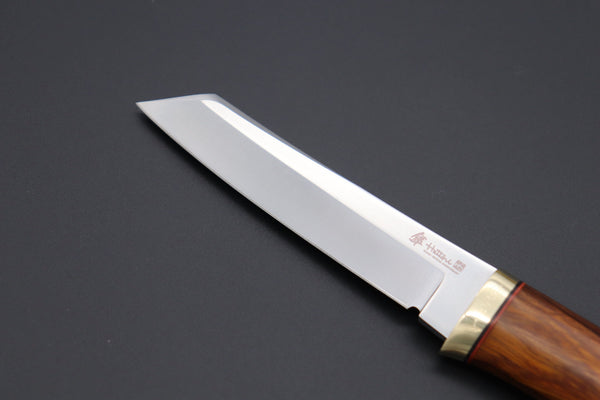 Hattori 傘 SAN Limited Edition  SAN-65-5 Classic Tanto (Desert Ironwood Handle) - japaneseknifedirect.mom