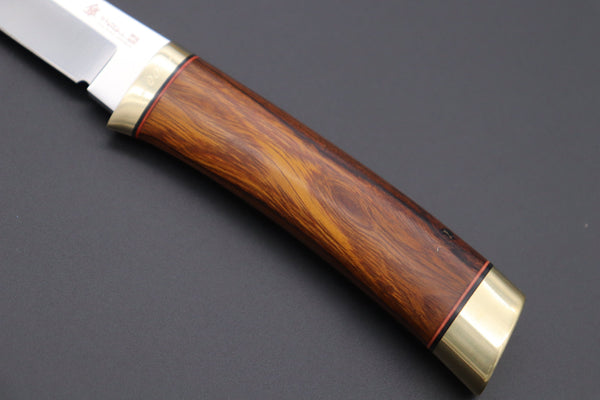 Hattori 傘 SAN Limited Edition  SAN-65-5 Classic Tanto (Desert Ironwood Handle) - japaneseknifedirect.mom