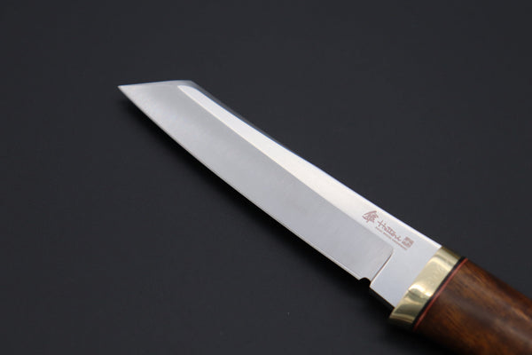 Hattori 傘 SAN Limited Edition  SAN-65-6 Classic Tanto (Desert Ironwood Handle) - japaneseknifedirect.mom