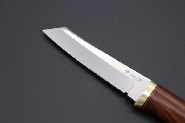 Hattori 傘 SAN Limited Edition  SAN-65-8 Classic Tanto (Desert Ironwood Handle) - japaneseknifedirect.mom