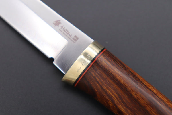 Hattori 傘 SAN Limited Edition  SAN-65-8 Classic Tanto (Desert Ironwood Handle) - japaneseknifedirect.mom