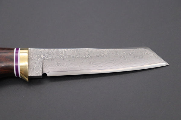 Hattori 傘 SAN Limited Edition SAN-66 Cowry-X Damascus TANTO-Special-Utility - japaneseknifedirect.mom