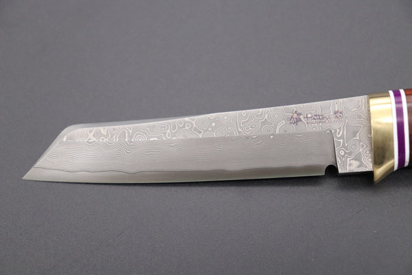 Hattori 傘 SAN Limited Edition SAN-67 Cowry-X Damascus TANTO-Special-Utility - japaneseknifedirect.mom