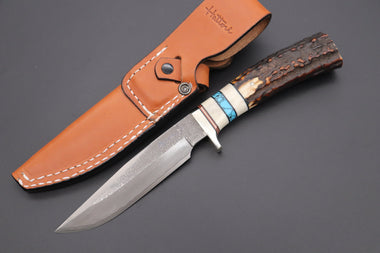 Hattori 傘 SAN Limited Edition SAN-69 Cowry-X Damascus "Wild Road Hunter" - japaneseknifedirect.mom