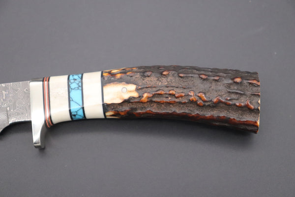 Hattori 傘 SAN Limited Edition SAN-69 Cowry-X Damascus "Wild Road Hunter" - japaneseknifedirect.mom