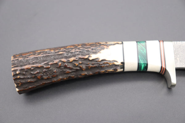 Hattori 傘 SAN Limited Edition SAN-71 Cowry-X Damascus "Wild Road Hunter" - japaneseknifedirect.mom