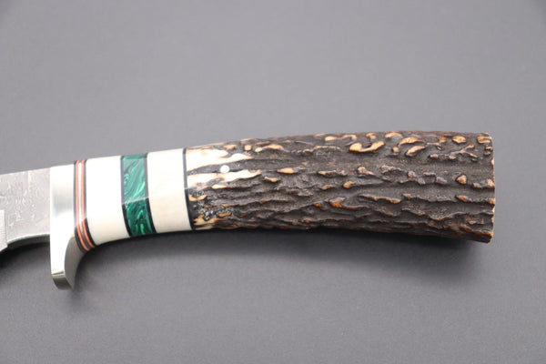Hattori 傘 SAN Limited Edition SAN-71 Cowry-X Damascus "Wild Road Hunter" - japaneseknifedirect.mom