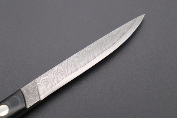 Hattori 傘 SAN Limited Edition SAN-75 Cowry-X Damascus “Two-Tone” Slim Utility