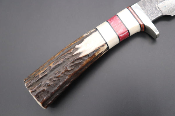 Hattori 傘 SAN Limited Edition SAN-81 Cowry-X Damascus "Wild Road Hunter (Extra Large)" - japaneseknifedirect.mom
