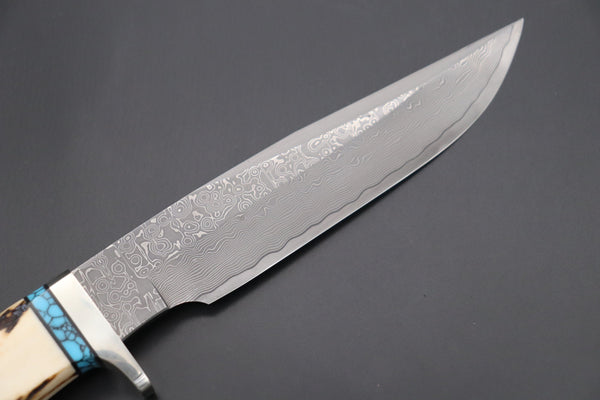 Hattori 傘 SAN Limited Edition SAN-82 Cowry-X Damascus "Wild Road Hunter (Extra Large)"