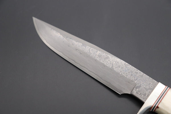 Hattori 傘 SAN Limited Edition SAN-84 Cowry-X Damascus "Wild Road Hunter (Extra Large)" - japaneseknifedirect.mom