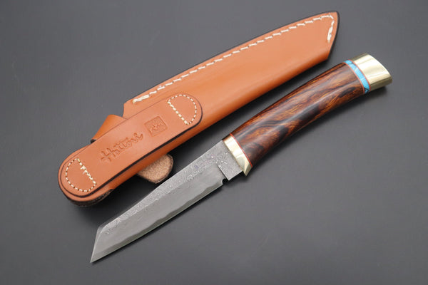 Hattori 傘 SAN Limited Edition SAN-97 "Cowry X Damascus Classic Tanto" - japaneseknifedirect.mom