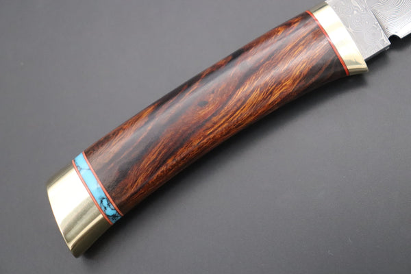 Hattori 傘 SAN Limited Edition SAN-97 "Cowry X Damascus Classic Tanto" - japaneseknifedirect.mom