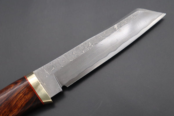 Hattori 傘 SAN Limited Edition SAN-97 "Cowry X Damascus Classic Tanto" - japaneseknifedirect.mom