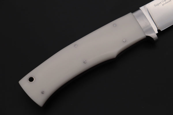 Hattori 傘 SAN Limited Edition SG-II SAN-MAI SAN-136 Urbane Hunters (Dupont White Corian Handle) - japaneseknifedirect.mom