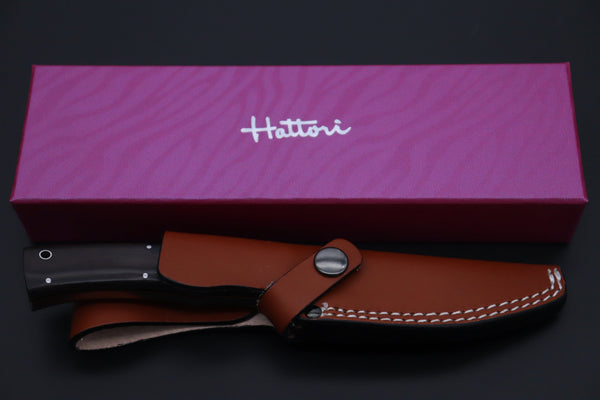 Hattori 傘 SAN Limited Edition SG-II SAN-MAI SAN-139 Urbane Hunters (African Ebonywood Handle) - japaneseknifedirect.mom