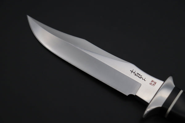 Hattori TV-3 S.O.G. Bowie Knife (Black Micarta Handle) - japaneseknifedirect.mom