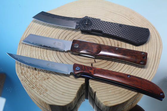 Hikari HG-60 Traditional Higonokami Folding Knife　肥後守 AUS-10 San Mai Clad blade