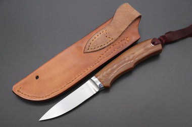 Hiroshi Saito SH-20 Brown-Elegant Hunter - japaneseknifedirect.mom