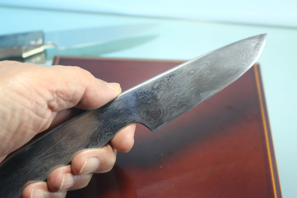 IKUMI OKANO IO-100 Hammer Forged Knives, H2 and Carbon Damascus Blades