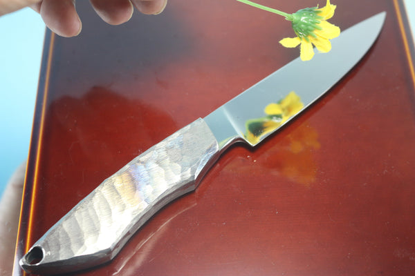 IKUMI OKANO IO-100 Hammer Forged Knives, H2 and Carbon Damascus Blades