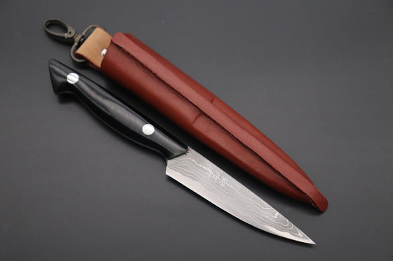 Kazuo Nomura NK-03 Black Utility Hunter - japaneseknifedirect.mom