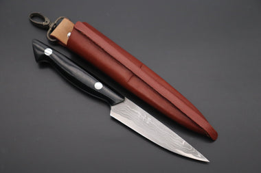 Kazuo Nomura NK-03 Black Utility Hunter - japaneseknifedirect.mom