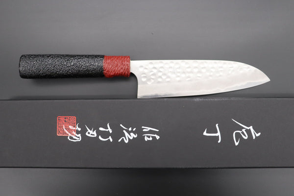 Kazuo Nomura NK-05 Aogami Super Damascus Small Bunka 150mm - japaneseknifedirect.mom