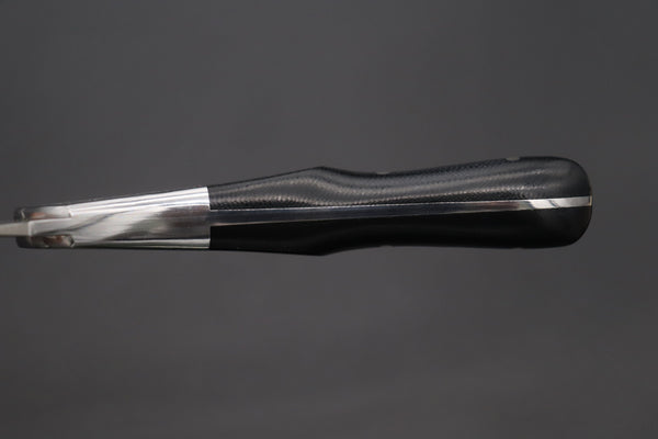 Koji Hara KH-530 Koji's Hammer Forged Damascus Custom Utility Steak Knife "Elegant Stubby"