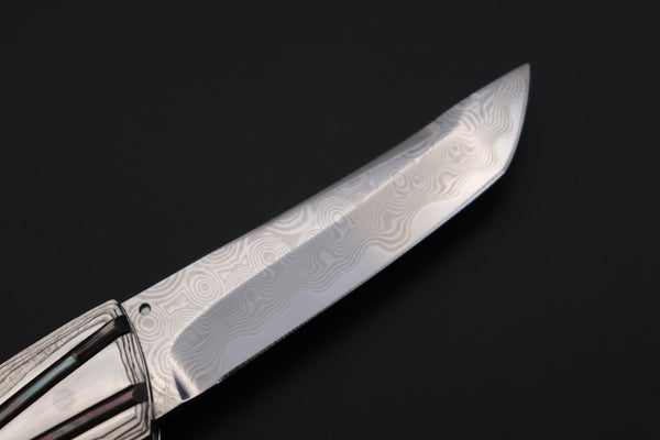 Koji Hara KH-560 Koji Damascus Tanto "Air Step - Cross Road 2025"