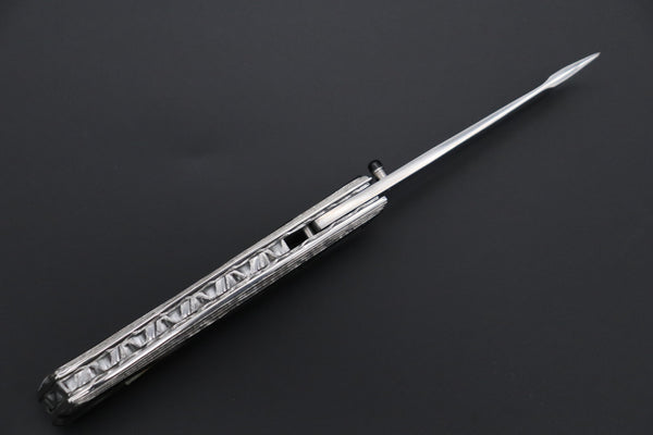 Koji Hara KH-560 Koji Damascus Tanto "Air Step - Cross Road 2025"