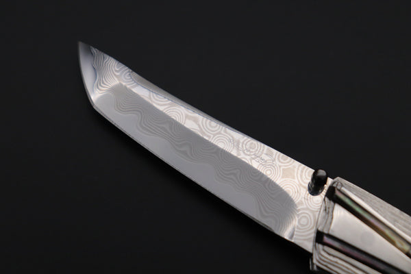 Koji Hara KH-560 Koji Damascus Tanto "Air Step - Cross Road 2025"