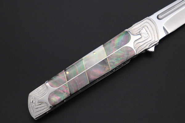 Koji Hara KH-570 "Air Step 2025 Black Edition" M-390 Perfect Mirror Polish Tanto