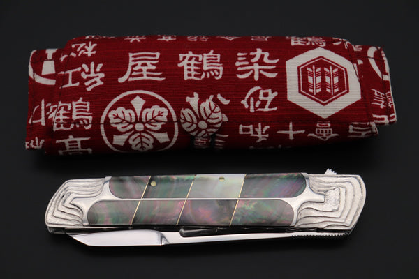 Koji Hara KH-570 "Air Step 2025 Black Edition" M-390 Perfect Mirror Polish Tanto