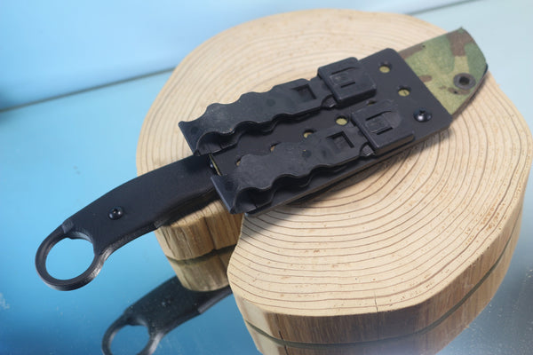 Makkari AT9-S Combat Utility Knife designed for Japan GSDF, 5" Spear point 440C Blade - japaneseknifedirect.mom