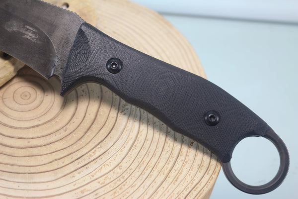 Makkari AT9-S Combat Utility Knife designed for Japan GSDF, 5" Spear point 440C Blade - japaneseknifedirect.mom