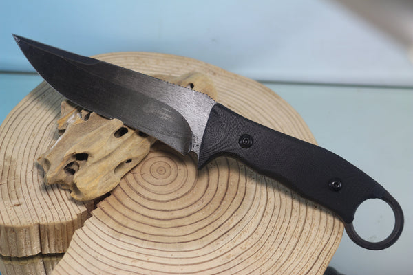 Makkari AT9-S Combat Utility Knife designed for Japan GSDF, 5" Spear point 440C Blade - japaneseknifedirect.mom