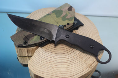 Makkari AT9-S Combat Utility Knife designed for Japan GSDF, 5" Spear point 440C Blade - japaneseknifedirect.mom