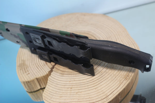 Makkari JM-180 "Sea-Alligator" Combat Fighting Knife designed for Japan GSDF, 5-3/4" Spear point 440C Blade - japaneseknifedirect.mom