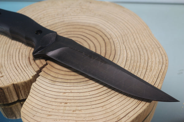 Makkari JM-180 "Sea-Alligator" Combat Fighting Knife designed for Japan GSDF, 5-3/4" Spear point 440C Blade - japaneseknifedirect.mom