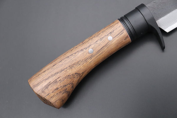 MASANO MA-2  Black Damascus Hunter  | Blue Steel No.2 Damascus - japaneseknifedirect.mom