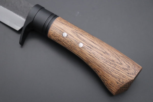 MASANO MA-2  Black Damascus Hunter  | Blue Steel No.2 Damascus - japaneseknifedirect.mom