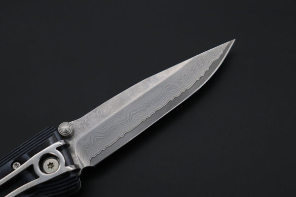 Mcusta Classic Wave Series MC-10D VG-10 Damascus blade with Blue Micarta handle - japaneseknifedirect.mom