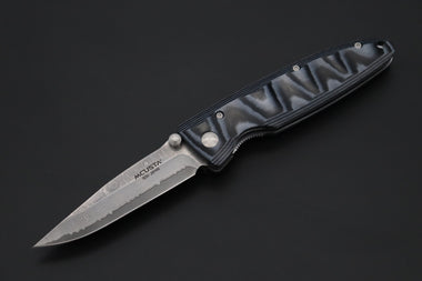 Mcusta Classic Wave Series MC-10D VG-10 Damascus blade with Blue Micarta handle - japaneseknifedirect.mom