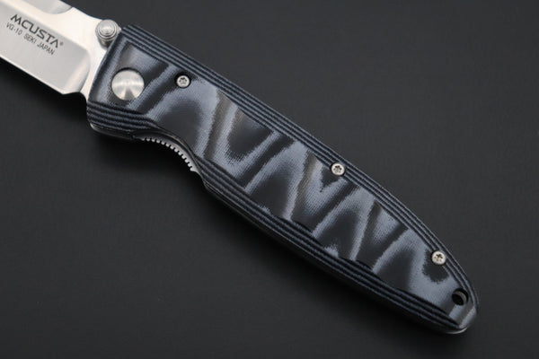 Mcusta Classic Wave Series MC-10V VG-10 blade with Blue Micarta handle - japaneseknifedirect.mom