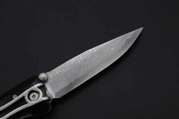 Mcusta Classic Wave Series MC-17D VG-10 Damascus blade with Black Pakka Wood Handlee - japaneseknifedirect.mom